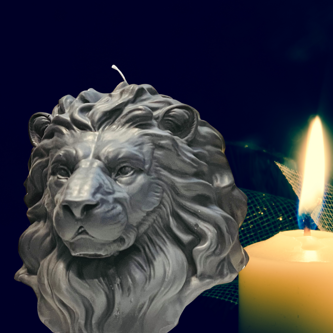 Alchemy7 | Lion Candle: Customize Your Symbol of Strength - Alchemy7 Lion Candle