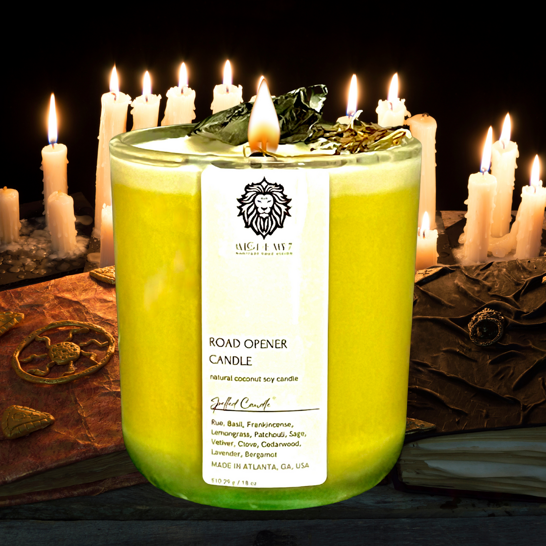 Alchemy7 | Road Opener Spell Candle - Clear the Path to Prosperity - Abre Camino