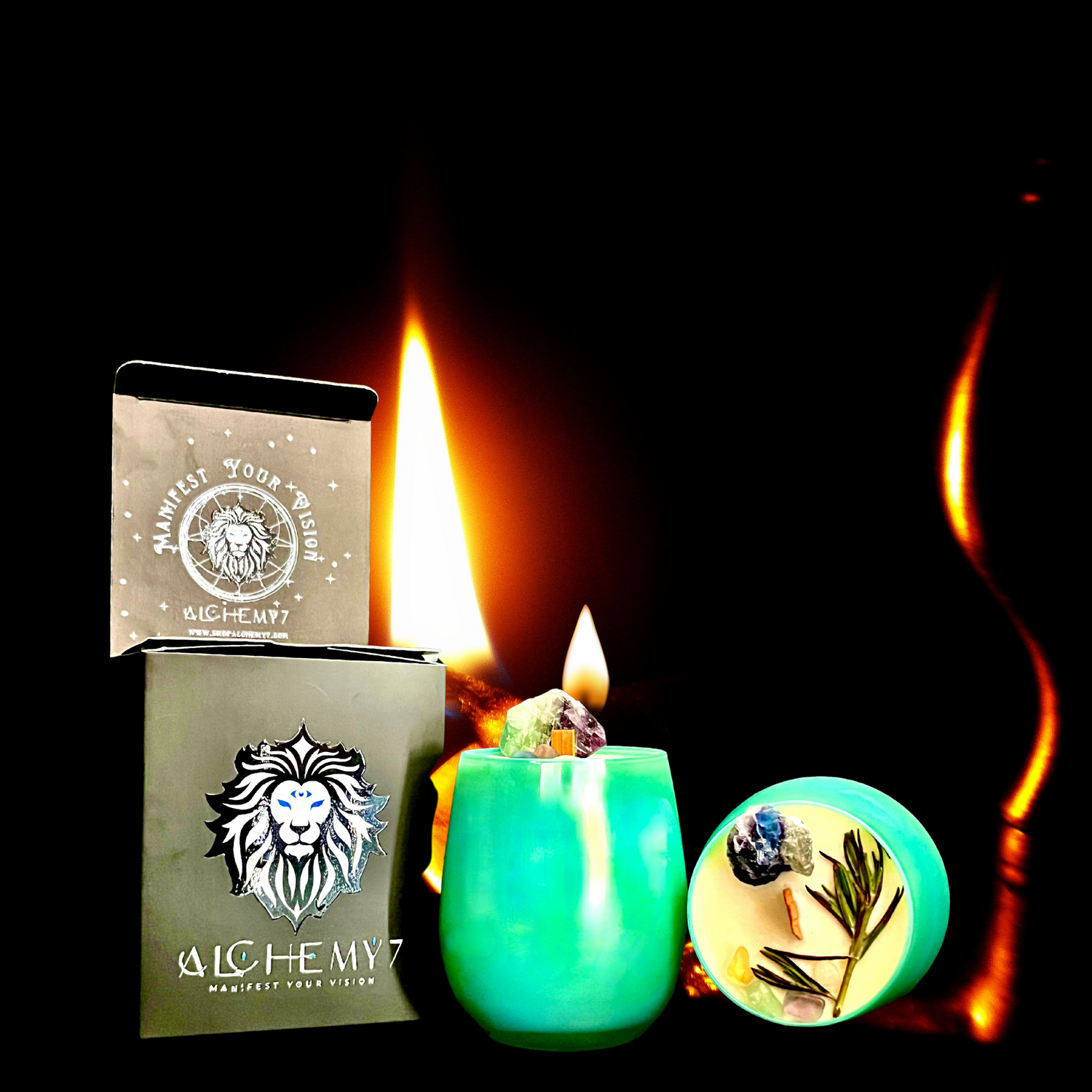ALCHEMY7 | Focus - 12oz Candle: Illuminate Clarity and Renew Your Spirit