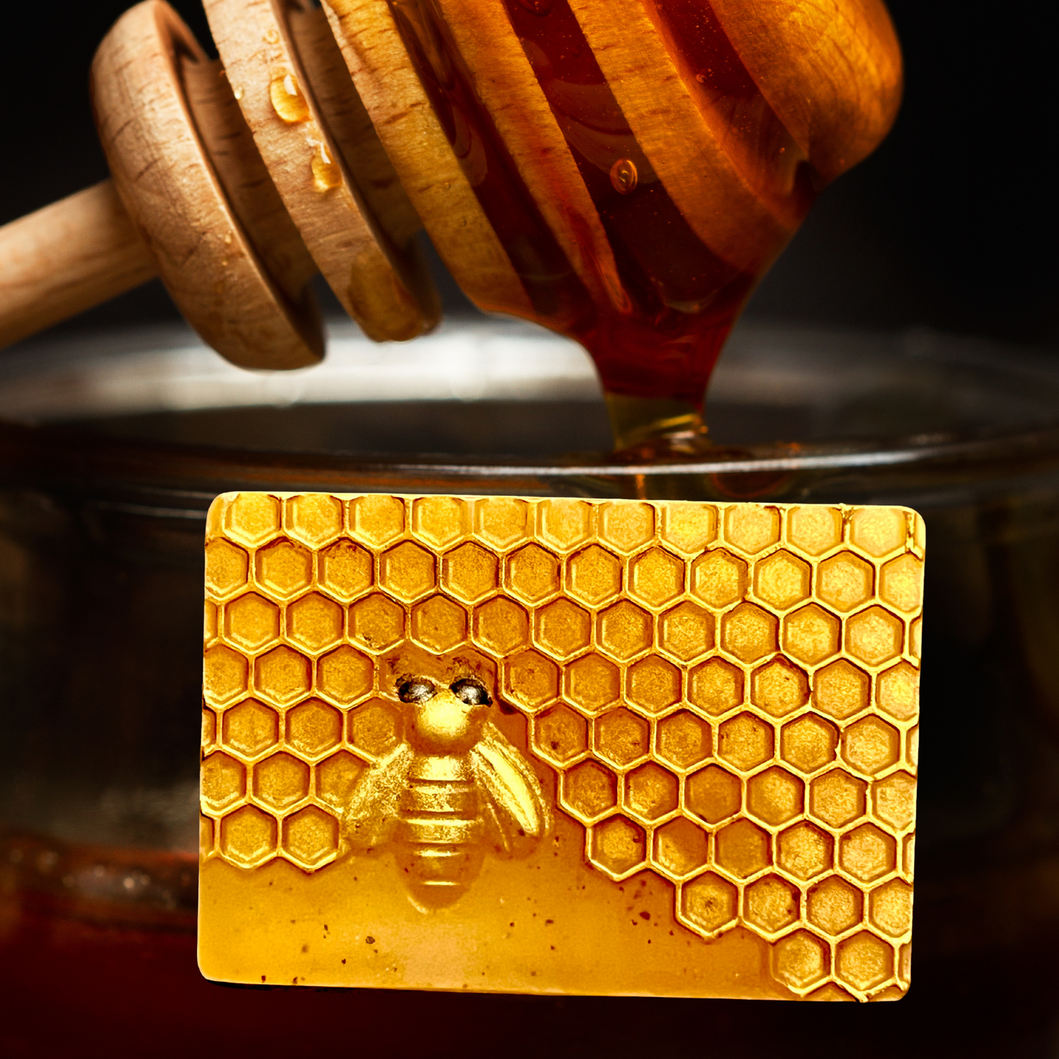 Alchemy7 | Apian Rectangle Soap - Honey Vanilla - Honey Oatmeal Shea Butter Soap
