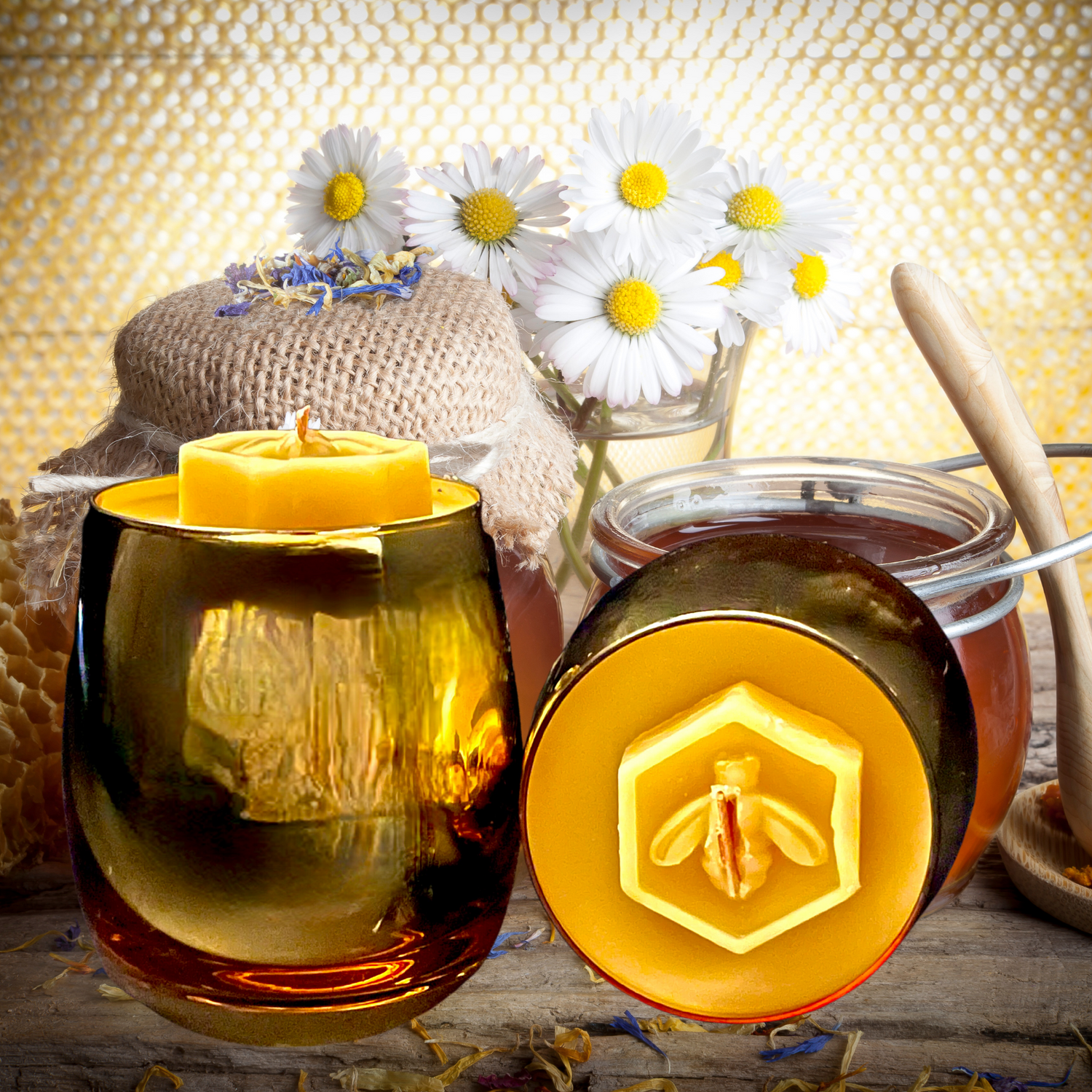 Alchemy 7 | Honey Vanilla - 12 oz Beeswax Candle - Autumn/Winter Candle