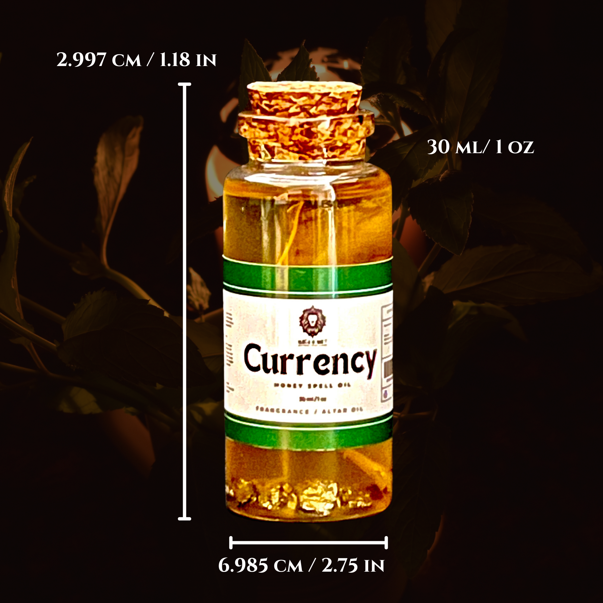 Alchemy7 | Currency - Money Oil - Money Spell - Spelled Altar Oil - Spelled Fragrance Oil - Aceite de Dinero
