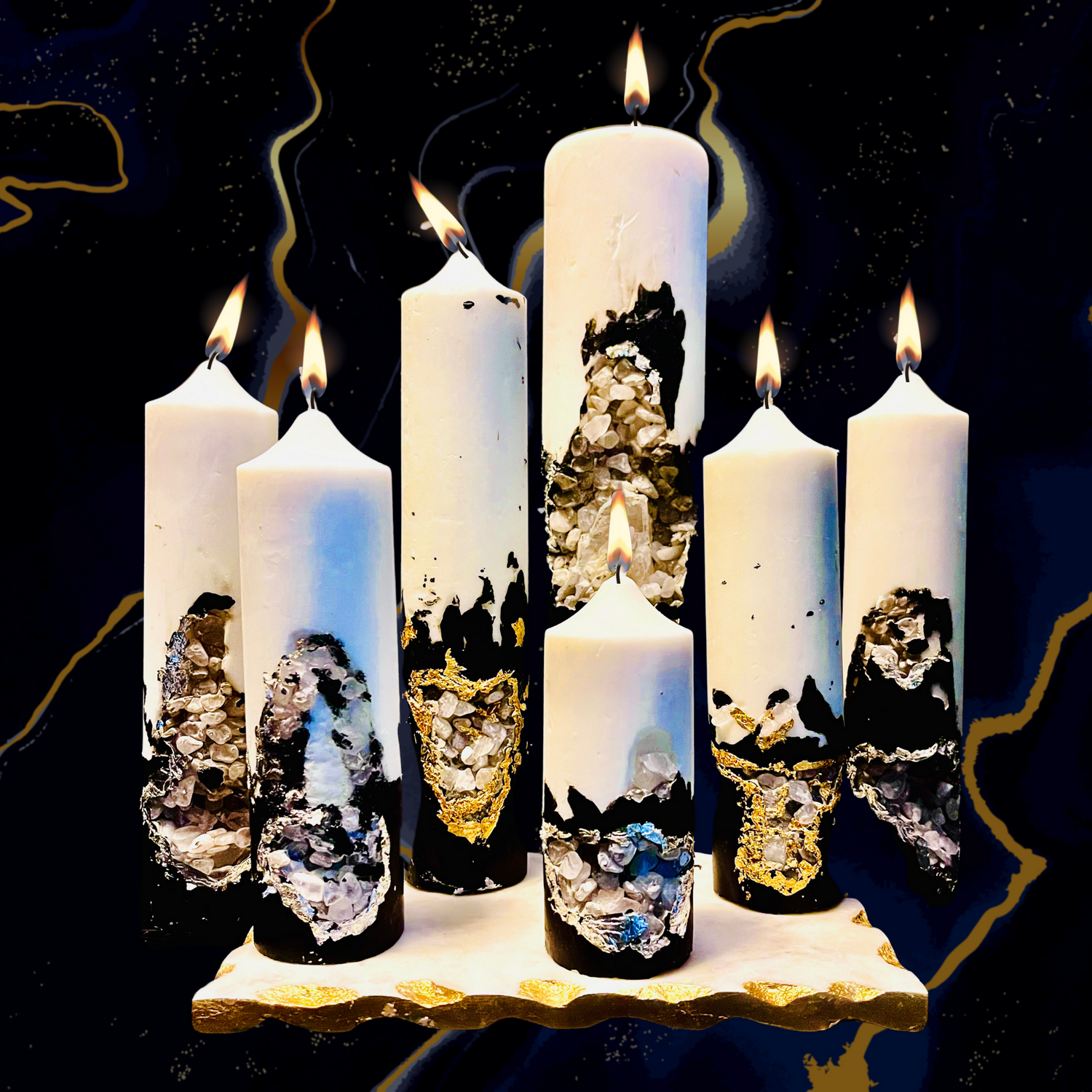 Geode - Crystal Candles