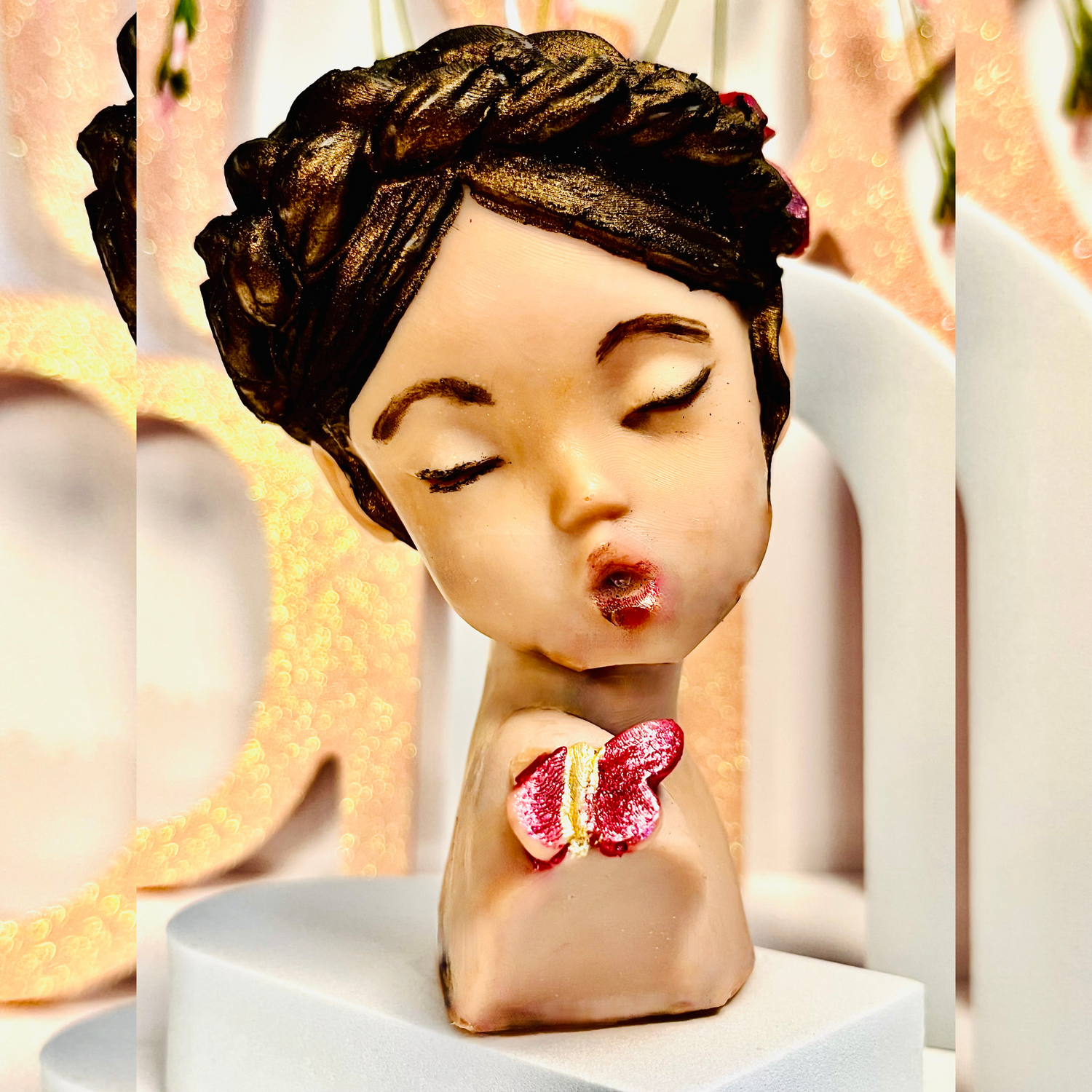 Alchemy7 | Little Princess - Sculptural Pillar Candle - Customizable Little Princess Candle - A Touch of Innocence