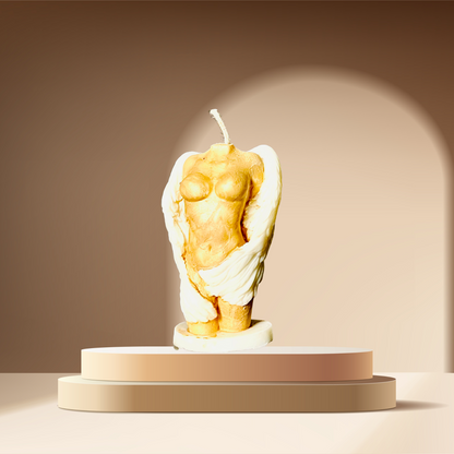 Alchemy7 | Sculptural Female Angel Candles: Manifest Divine Presence in Your Space